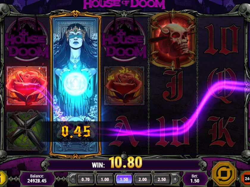 Бонусные опции в игровом автомате Дом Злой Судьбы Бонусные опции в слоте House of Doom